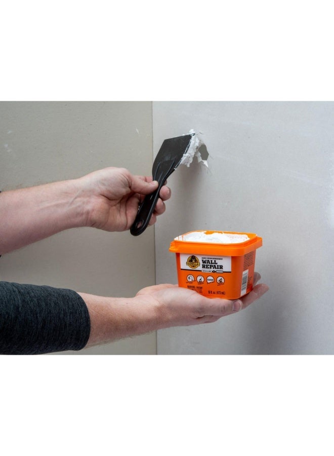 Gorilla Heavy Duty Wall Repair Spackling + Primer, 16 Ounce Tub,White - Image 4