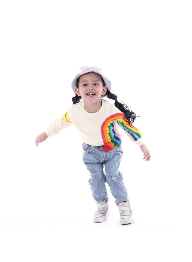 BINIDUCKLING Toddler Crew Neck Rainbow Sweatshirt Girls 2T - Image 4