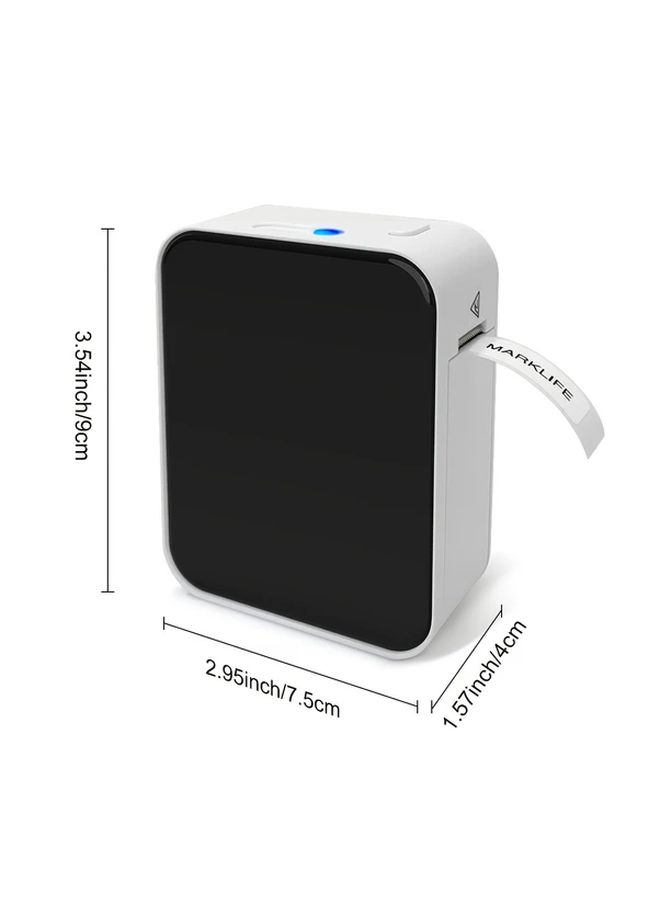 Marklife P15 White Mini Thermal Label Maker Wireless Direct Thermal Printer Rechargeable Labeler for Home Office School Small Business Works with IOS and Android Phone - Image 2