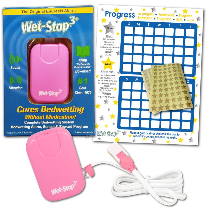 Wet-Stop 3 Pink Bedwetting Enuresis Alarm with Loud Sound and Strong Vibration, Proven Solutions for Bedwetters - Image 2