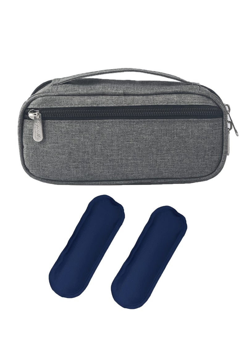 SYOSI Insulin Cooler Travel Case with 2 Ice Packs, Diabetes Medication Organizer Bag, Medical Insulation Cooler for Travel, TSA Approved  - Image 1