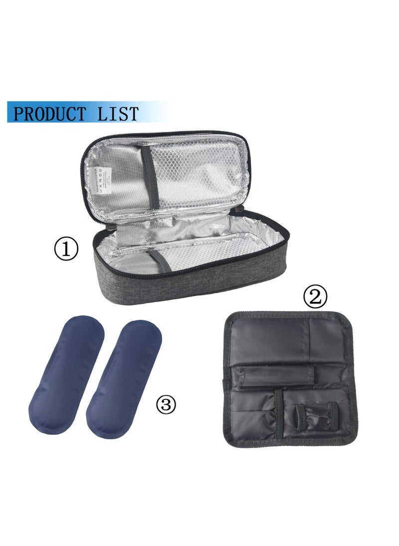 SYOSI Insulin Cooler Travel Case with 2 Ice Packs, Diabetes Medication Organizer Bag, Medical Insulation Cooler for Travel, TSA Approved  - Image 5
