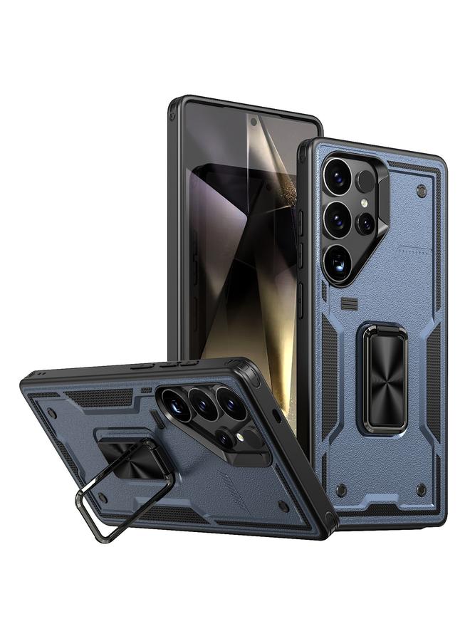 اس-توب جراب لهاتف Samsung Galaxy S25 Ultra 5G، جراب هاتف هجين من مادة TPU مع حامل حلقي من الكمبيوتر الشخصي - Image 1