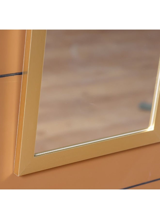 DANUBE HOME Danube Home Vivid Classic Gold Wall Mirror - 34X124X1.5 Cm Stylish & Elegant Home Decor For Bedrooms, Dressing Rooms & Living Rooms Large Clear Reflection Mirror| Decorative Home Accessories  - Image 2