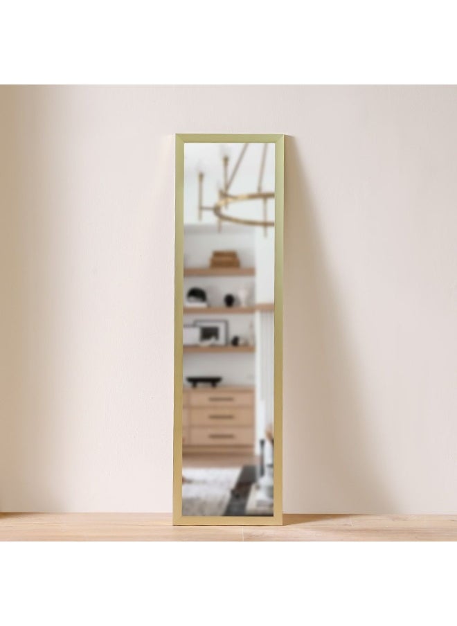 DANUBE HOME Danube Home Vivid Classic Gold Wall Mirror - 34X124X1.5 Cm Stylish & Elegant Home Decor For Bedrooms, Dressing Rooms & Living Rooms Large Clear Reflection Mirror| Decorative Home Accessories  - Image 1
