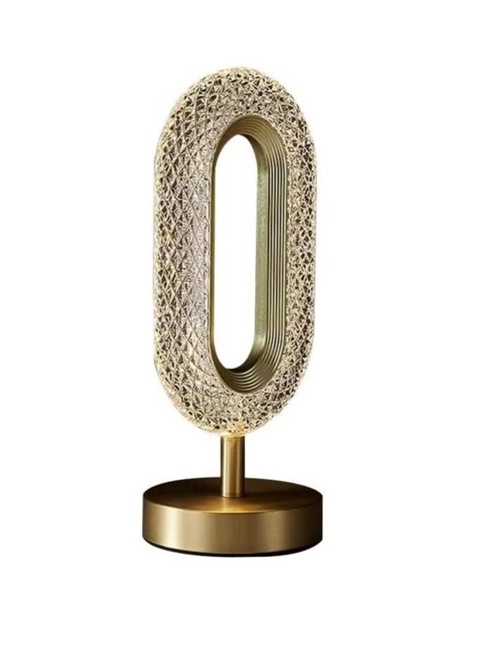 ELTRAZONE Three-Color Touch Control LED Crystal Table Lamp – Diamond-Cut Face Design with Rechargeable Battery, USB Charging, Soft Ambient Lighting – Dimmable Touch Sensor Lamp for Bedroom, Living Room, Study, or Gift – Elegant Mood Light for Home Décor - Image 1