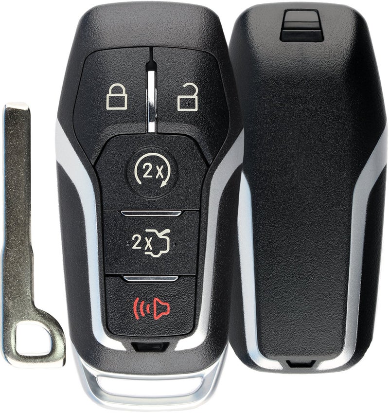 KeylessOption Keyless Entry Remote Smart Key Fob Shell Case for Ford Fusion Mustang Edge M3N-A2C31243800 - Image 2