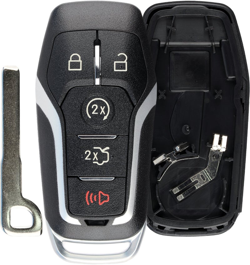 KeylessOption Keyless Entry Remote Smart Key Fob Shell Case for Ford Fusion Mustang Edge M3N-A2C31243800 - Image 1