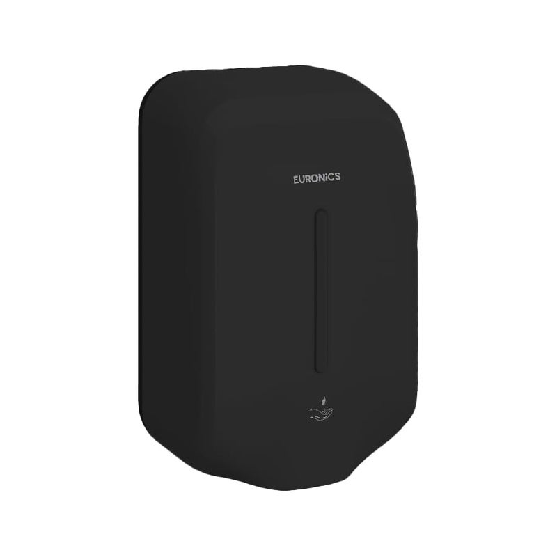 Euronics ES06N B 1100ml Automatic Soap Dispenser | Wall Mounted Touchless Infrared Sensor | Battery Operated (4xAA) ABS Body Liquid Soap|Ideal for Bathrooms & Commercial Washrooms | Black - Image 1