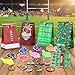 Sosation 144 Pcs Football Party Favors Set Serve 24 Sport Balls Goodie Gift Bags Stickers Foam Finger Slap Bracelet Charm Bracelet Keychain for Team Gifts Football Birthday Party Supplies - Image 4