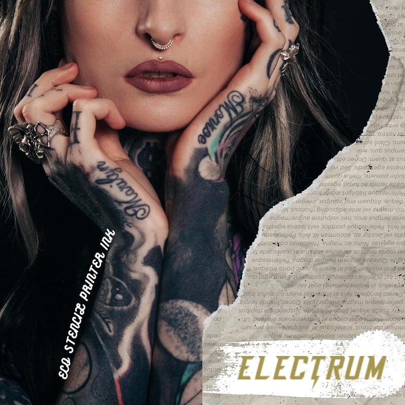 Electrum Eco Stencils Ink for Epson Eco Tank Printers, Methyl Violet-Based Stencil Ink Creates Flawless Stencils That Last up to 1 Hour, Premium Tattoo Stencil Ink Proudly Made in The USA, 4 Ounces - Image 4