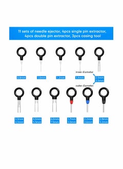 Terminal Extractor Removal Tool Kit,  Depinning Key Tool Set for Car Auto Household Devices, Wire Connector Pin Release Extractor Tool with a Protective Bag (82 Pieces)