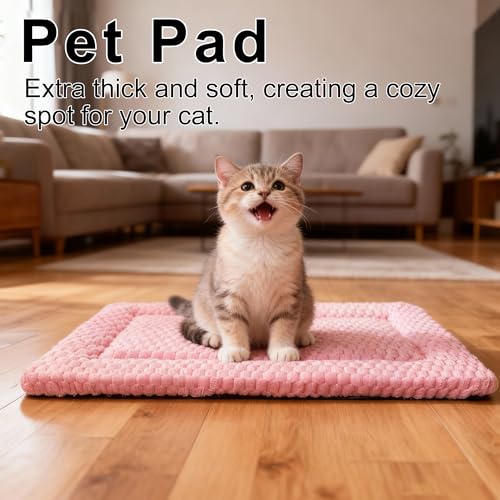 pobopobo Dog Bed Mat Soft Comfortable Dog Kennel Pad for Crate Durable Crate Bed Mat for Dogs Cats - Image 3