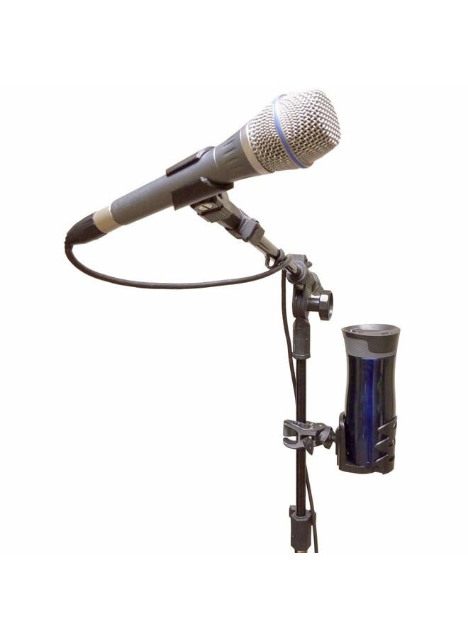 Crescendo CR-25 Drink and Cup Holder and Caddy for Water or Other Beverage | Mount Clamp for Mic Stand, Handle Bar, Pole, Music or Microphone Stand - Image 5