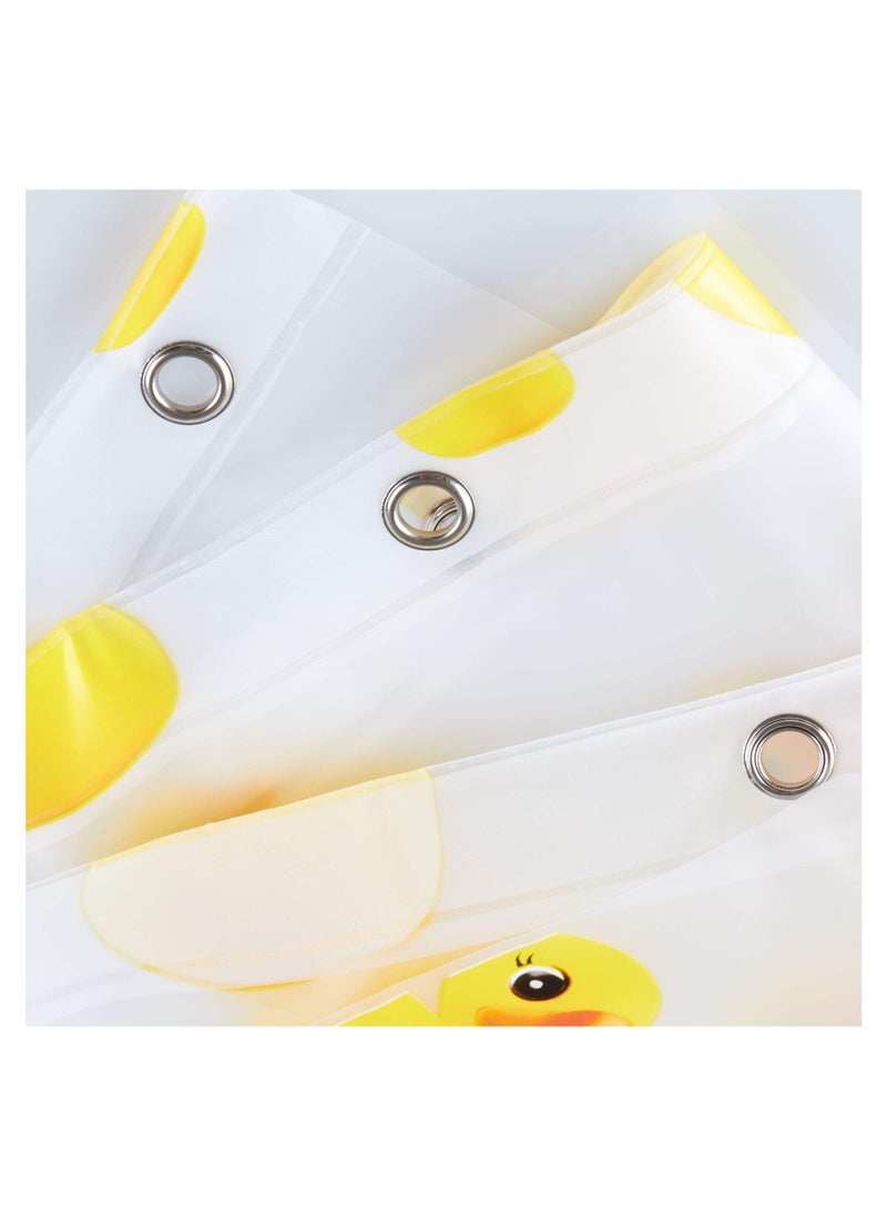 InterDesign iDesign PEVA Plastic Ducks Shower Curtain  PVC-Free Waterproof Liner for Kids'  Guest  College Dorm  Master Bathroom  Polyethylene_vinyl_acetate  72"" x 72""  Yellow and Orange  - Image 5