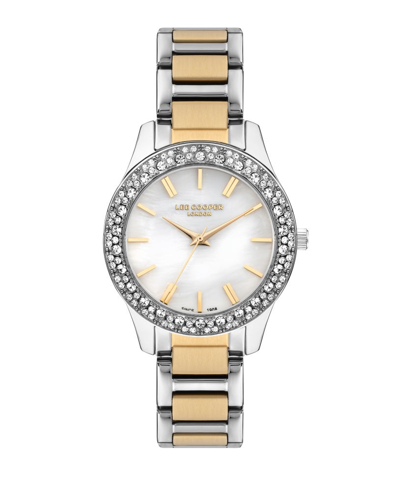 LEE COOPER Women’s Analog White MOP Dial Watch – LC07869.220 - Image 1