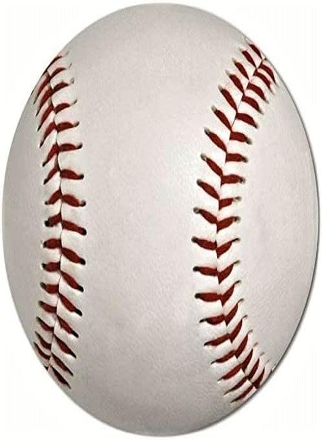 DESCTIDY كرات تدريب البيسبول والسوفتبول من ديسكتيدي، لون أبيض ناعم، عبوة من 6 كرات، للاستخدام الخارجي - Image 4