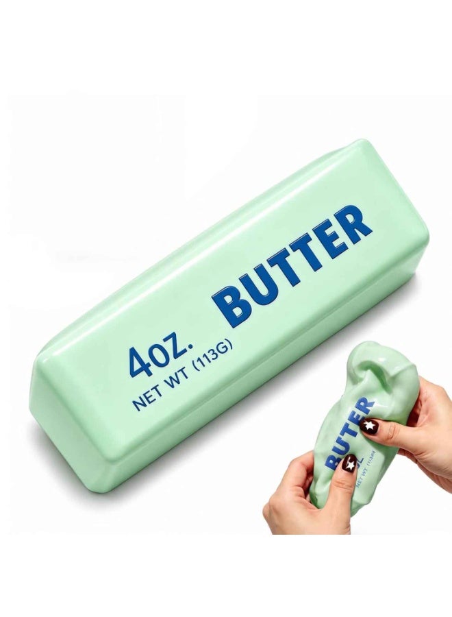 Crunchy Butter Squishy, Butters Squeeze Stress Balls,Slow  Squeeze,Butter Squishies Realistic Food Stress Stick Rebound Calming Desk Decor,Soft Slow Rising Fidget Sensory Squeeze,Anxiety ADHD Autism Office Desk Toy, Favor Gifts for Adults - Image 1