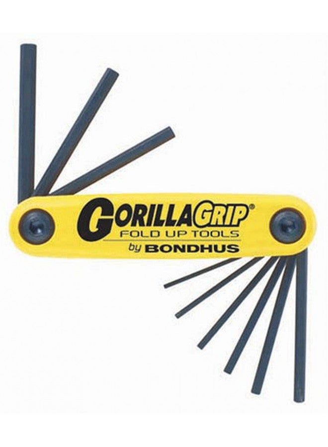 Bondhus 12591 GorillaGrip Set of 9 Hex Fold-up Keys, sizes .050-3/16-Inch - Image 2