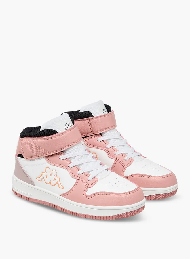 Kappa Girls' Panelled High Top Sports Shoes with Hook and Loop Closure