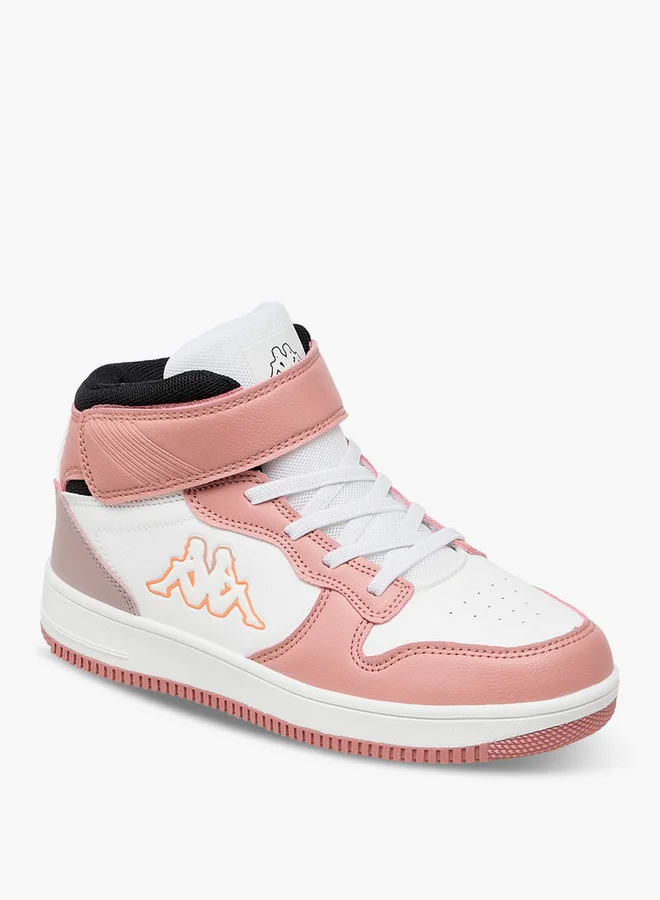 Kappa Girls' Panelled High Top Sports Shoes with Hook and Loop Closure