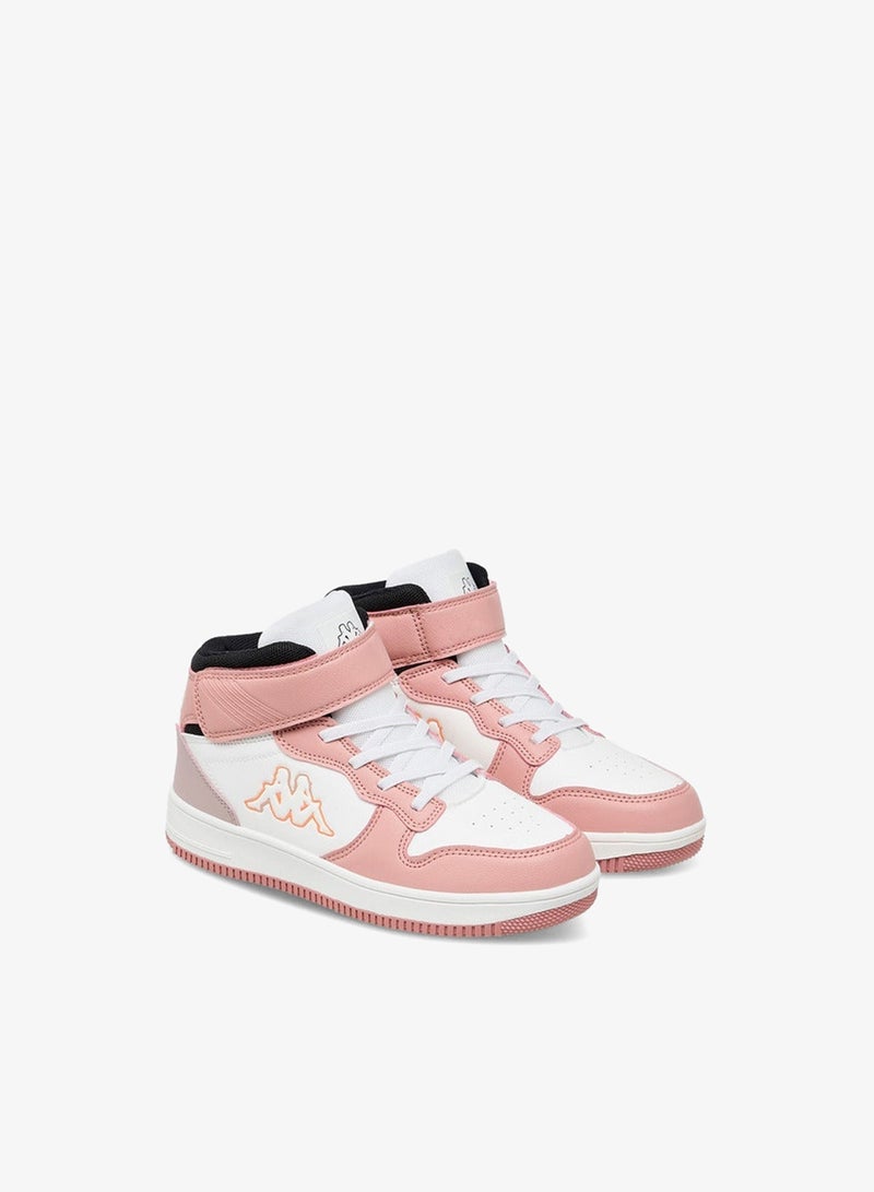 Kappa Girls' Panelled High Top Sports Shoes with Hook and Loop Closure - Image 3