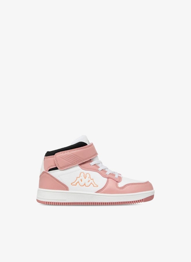 Kappa Girls' Panelled High Top Sports Shoes with Hook and Loop Closure - Image 1