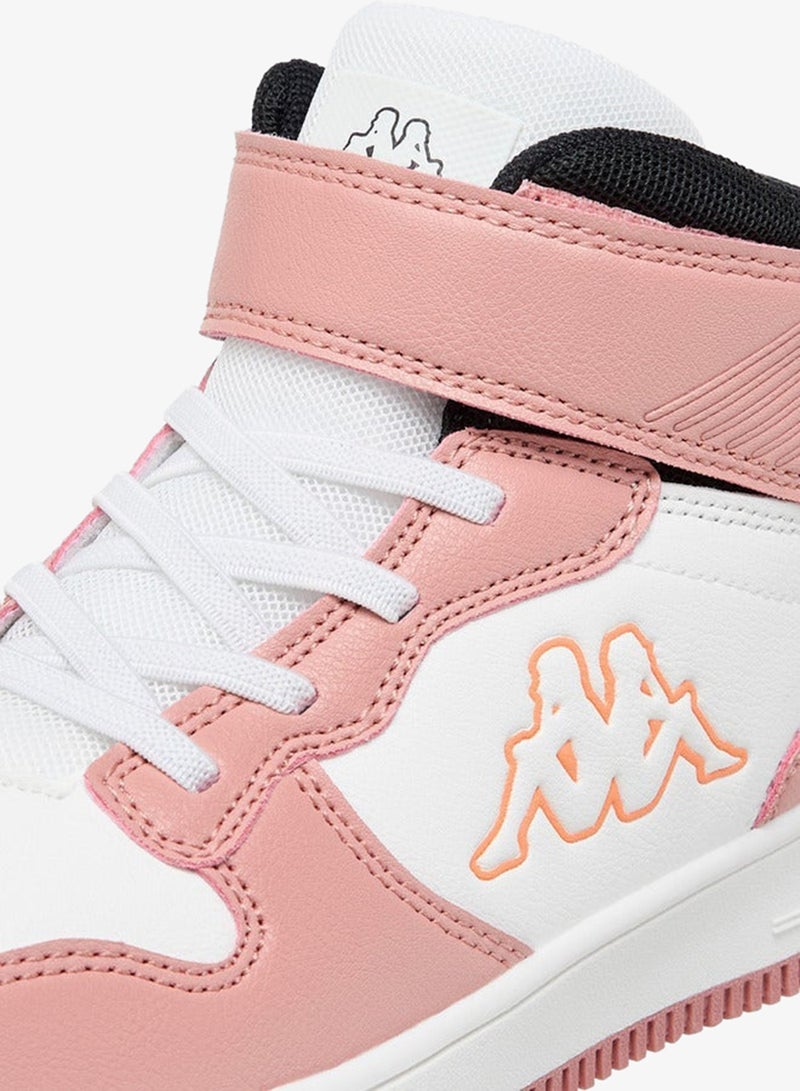 Kappa Girls' Panelled High Top Sports Shoes with Hook and Loop Closure - Image 4