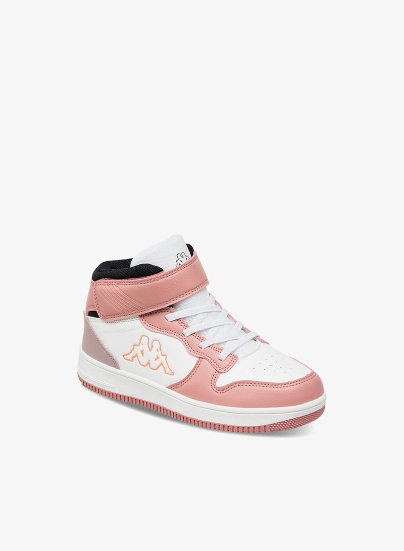 Kappa Girls' Panelled High Top Sports Shoes with Hook and Loop Closure - Image 2