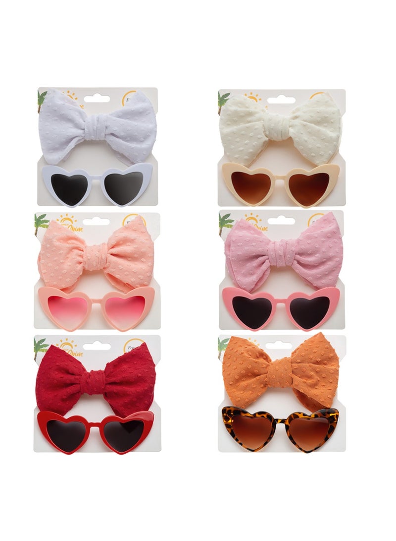 دىدانيالا مجموعة نظارات يارا وطوق شعر ورد للأطفال والبنات - أبيض - Image 2