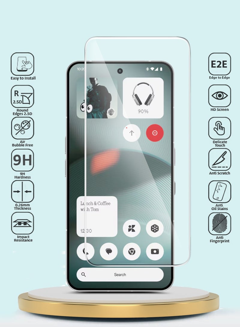 GMAX Nothing Phone (3) 5G 2025 GMAX Premium Series Curved Edges 9H 2.5D Tempered Glass Screen Protector - Clear - Image 2