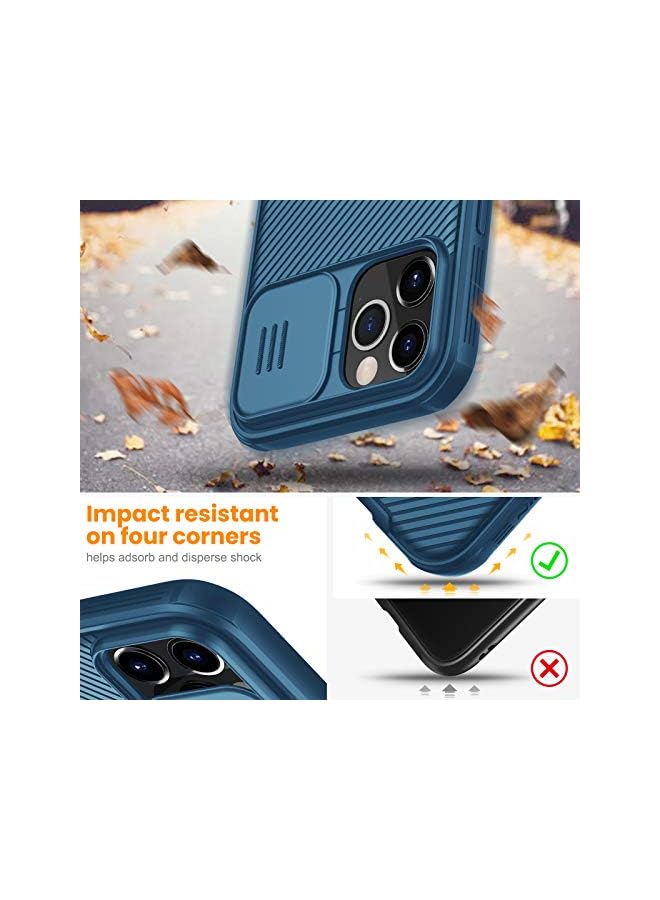 Nillkin Compatible for iPhone 12/12 Pro Case, CamShield Series Case with Slide Camera Cover, Slim Stylish Protective 6.1" - Blue  - Image 5