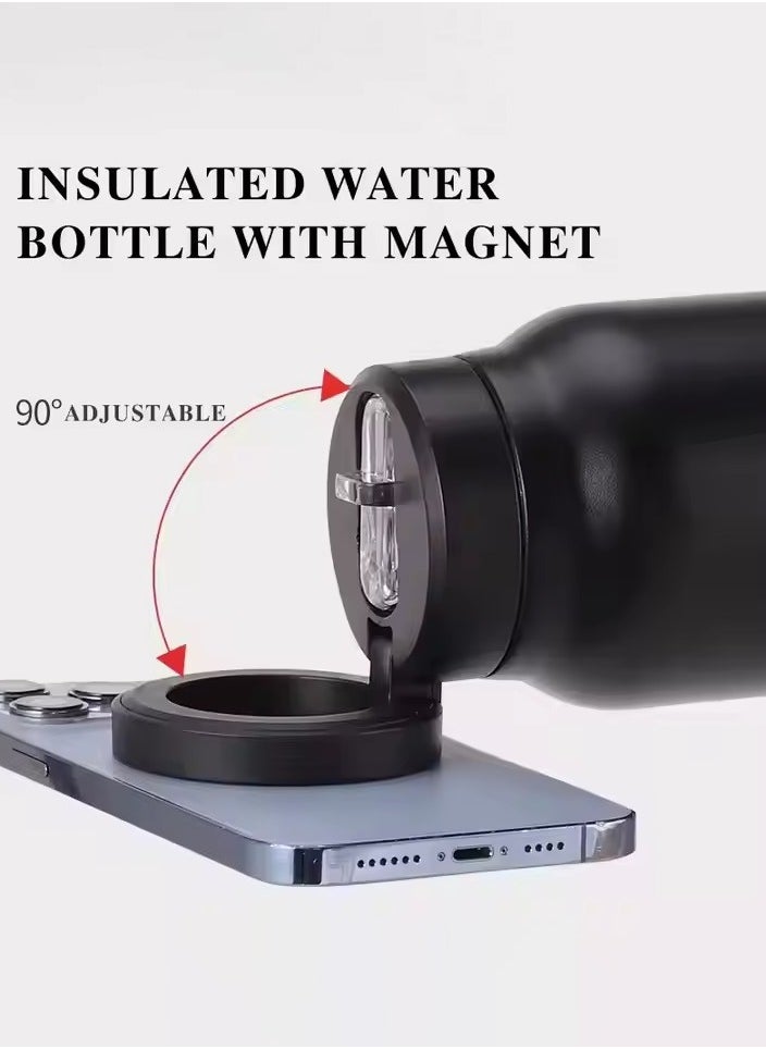 MHD 304 Stainless Steel Thermos Cup 24oz Magnetic Mobile Phone Holder Sports Kettle  - Image 3
