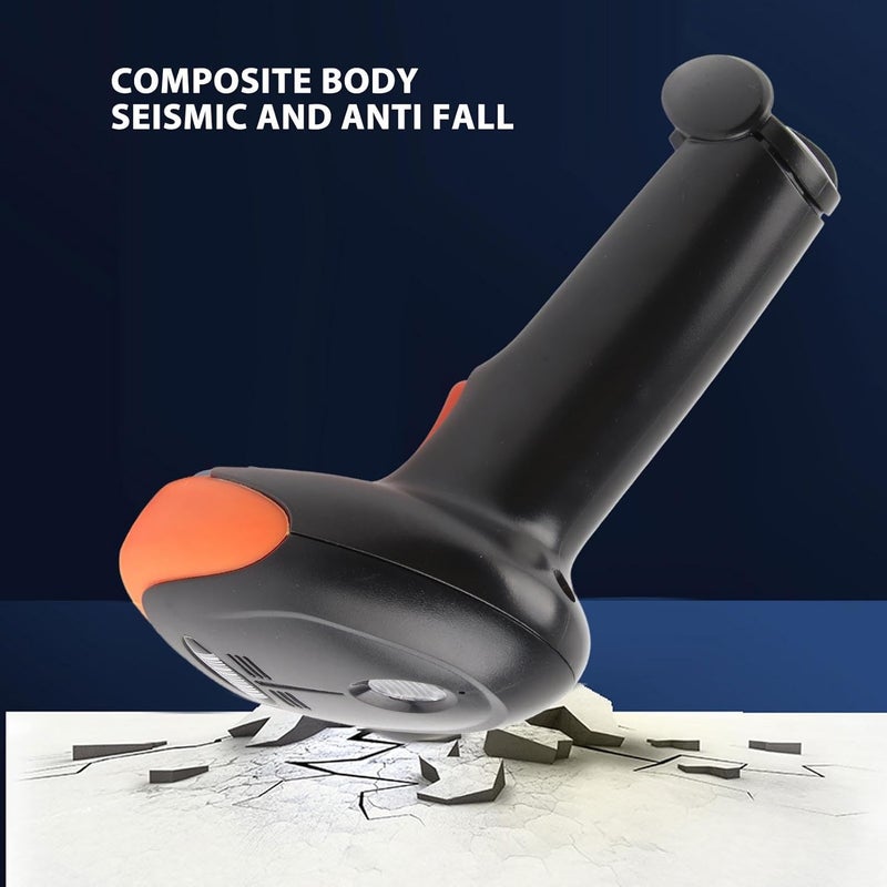 ABS and PC Housing with 80 Meter Range and 72 Hour Battery Life, Wireless 2.4G Barcode Scanner for 1D and 2D QR Codes, Scanning Head Compatible with Blurry or Distorted Codes. - Image 4
