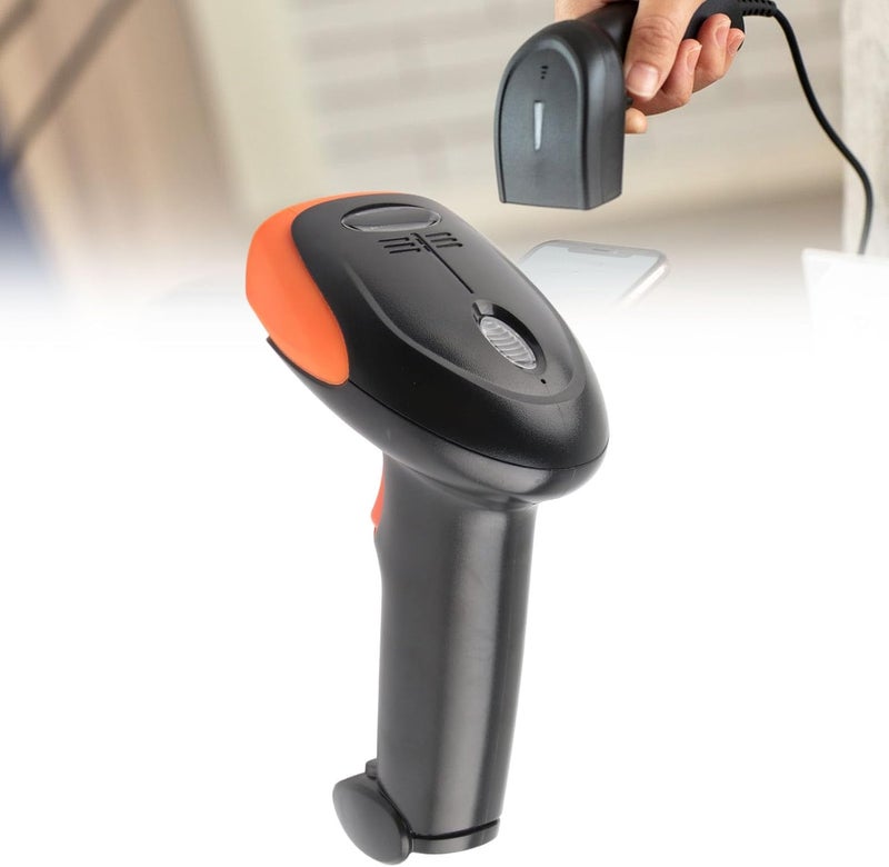 ABS and PC Housing with 80 Meter Range and 72 Hour Battery Life, Wireless 2.4G Barcode Scanner for 1D and 2D QR Codes, Scanning Head Compatible with Blurry or Distorted Codes. - Image 2