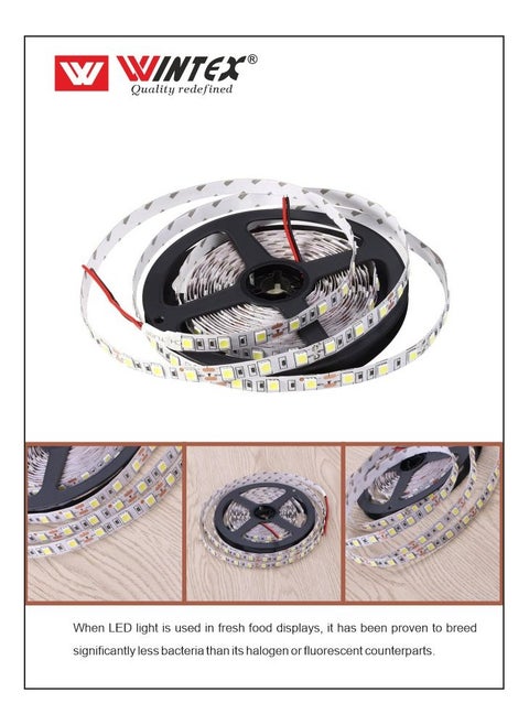 Wintex led 12v flexible led strips light  Warm white 3000k cool white 4000k  and white 6500k 5meter length
