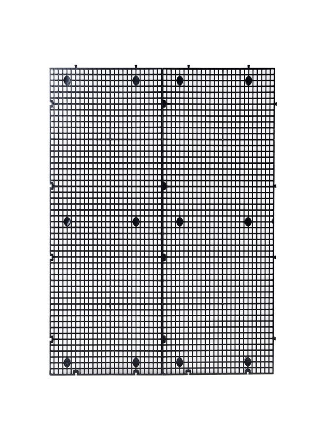 ALEGI Aquarium Grid Isolate Board Divider Fish Tank Bottom Black Filter Tray Plastic Crate (4pcs Black) - Image 1