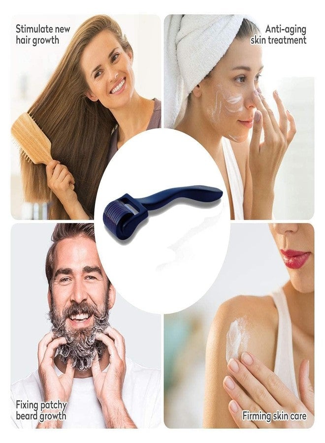 Fealtin 2 Pack of 0.5mm Derma Roller Microneedle Roller For Face Microneedling Beard Growth Kit Hair Growth Beard Care Kit For Women and Men Skin Care Micro Needle Roller Scalp Roller -2 Pcs - Image 2