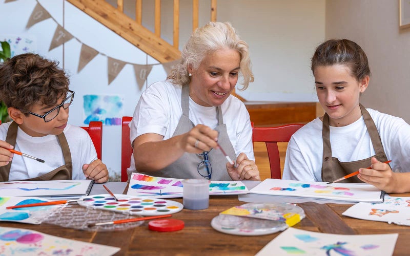 Jovi - Watercolor Paint + Brush Set, 22 tabs of 30mm, Bright and Intense Colors, Easy to dilute with Water and Quick Drying Paint, Gluten Free (830/22) - Image 4