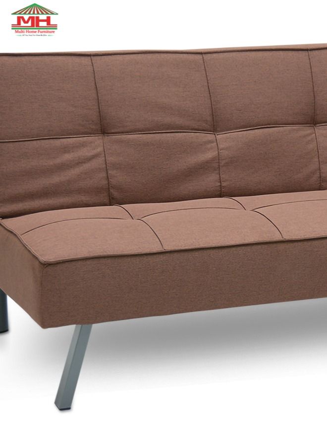 Multi Home Furniture Modern Design Sofa cum Bed Or 3 seater Sofa Is Foldable For Living Room MH-124SB-BROWN - Image 2