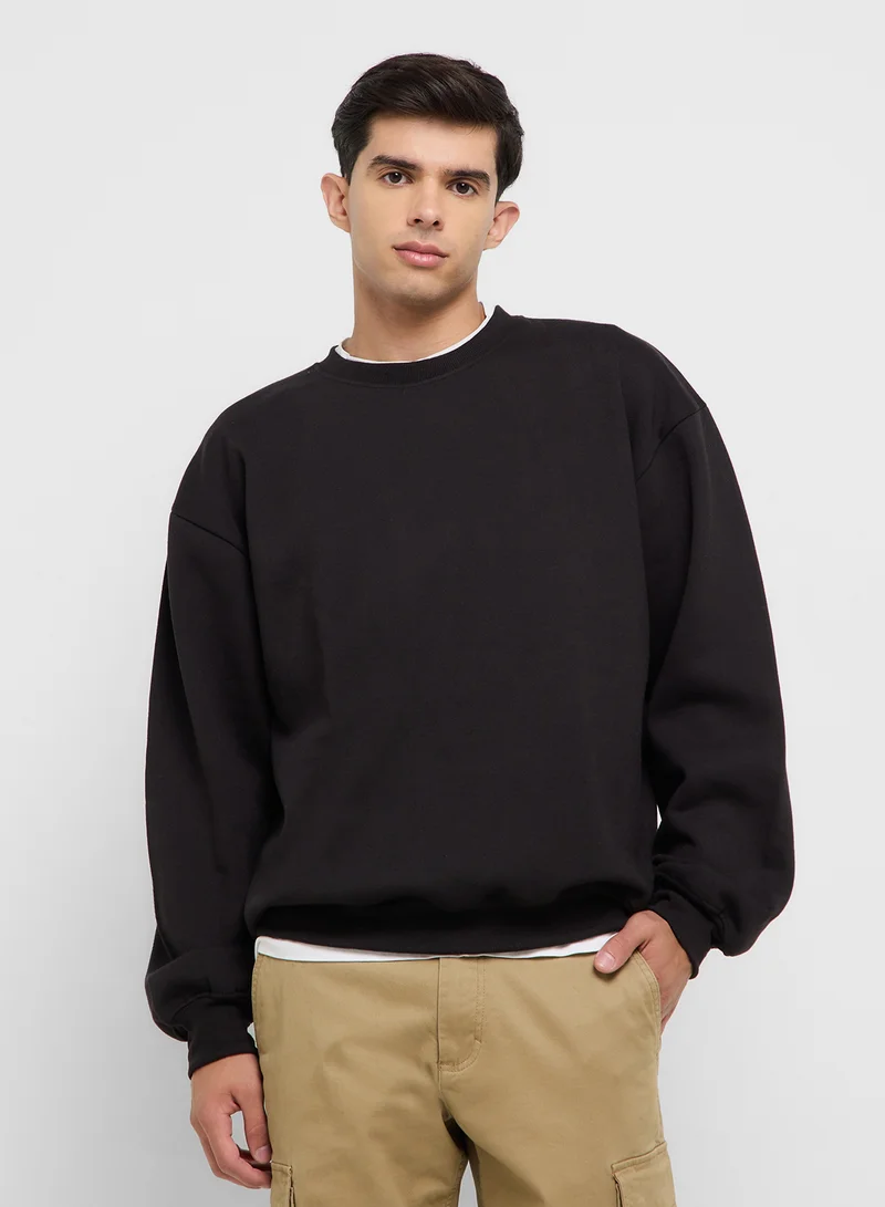 سفنتي فايف Oversized Graphic Sweatshirt