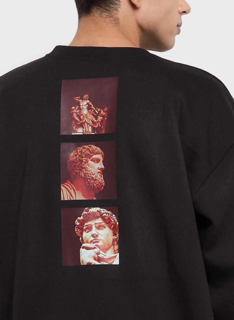Seventy Five Oversized Graphic Sweatshirt  - Image 3