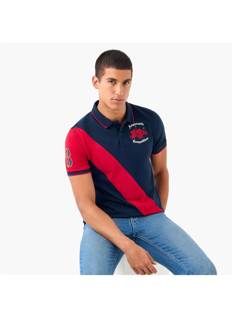 سبلاش فيڤ Embroidered Polo T-shirt