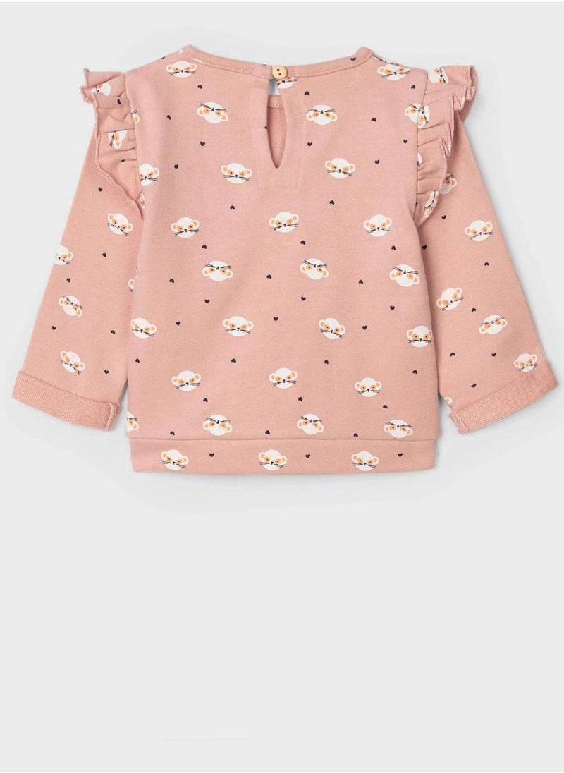 Zippy Infant Ruffle Printed Sweatshirt - Image 2