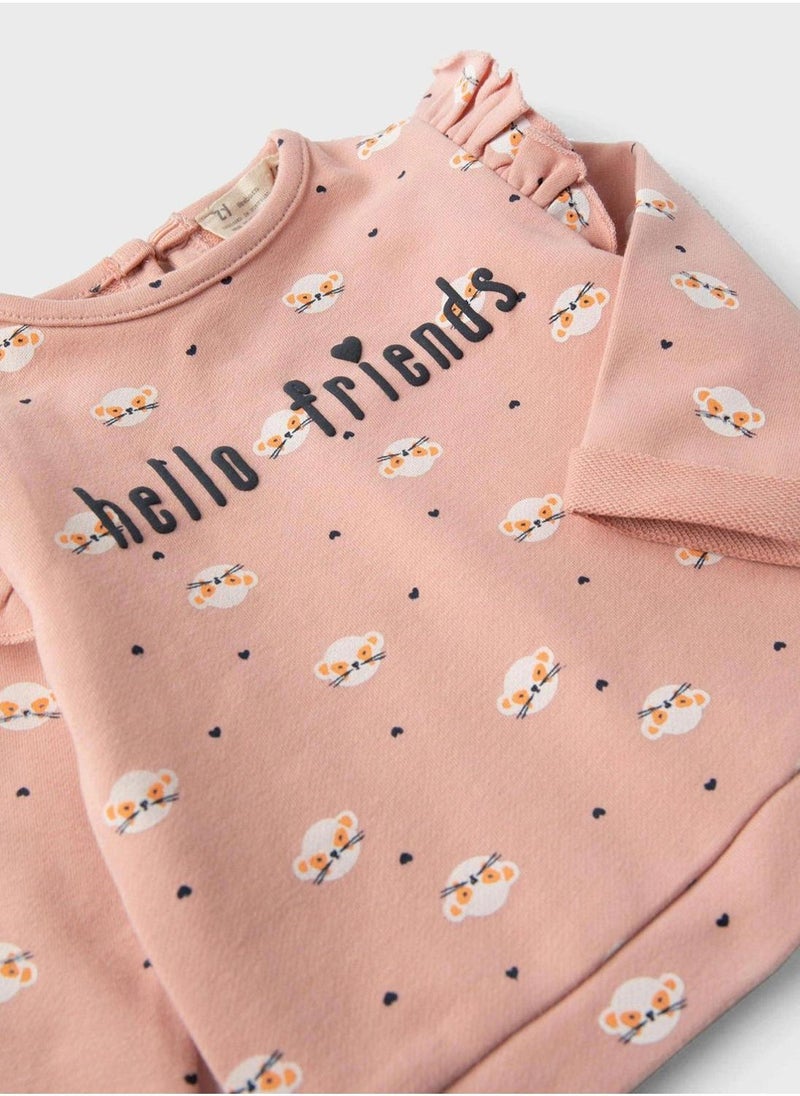 Zippy Infant Ruffle Printed Sweatshirt - Image 3