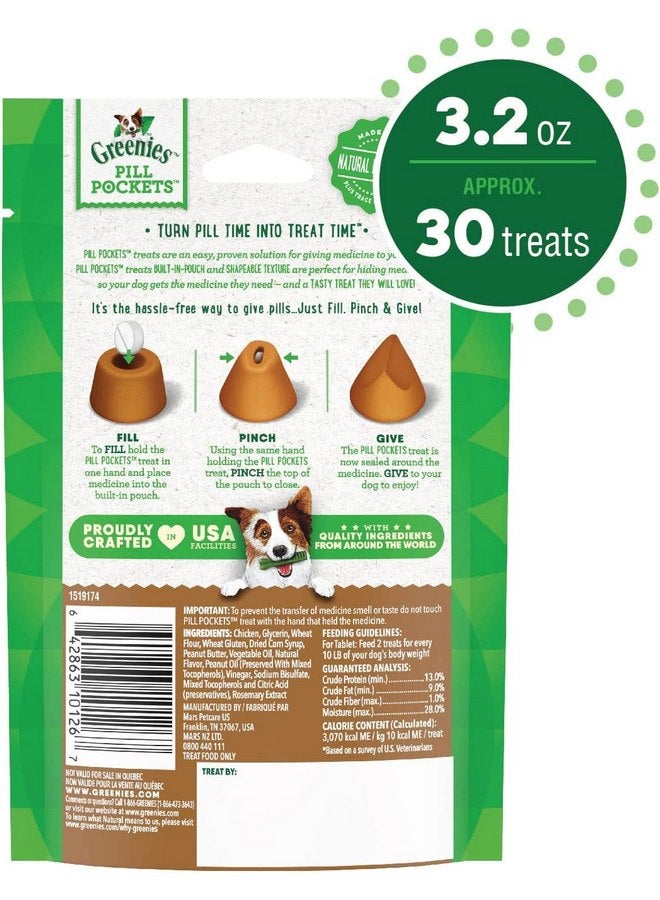 Greenies Pill Pockets Soft Dog Treats, Peanut Butter, Tablet, 3.2 Oz. (Pack Of 6) - Image 2