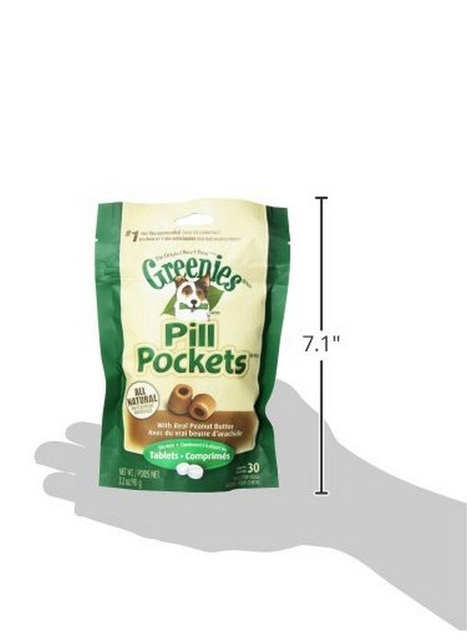 Greenies Pill Pockets Soft Dog Treats, Peanut Butter, Tablet, 3.2 Oz. (Pack Of 6) - Image 3