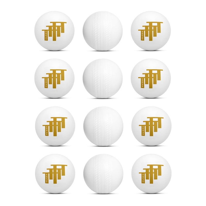 Troft Plastic Ball White Non Toxic (Pack of 12 | 80 Gm Per Ball) - Image 1