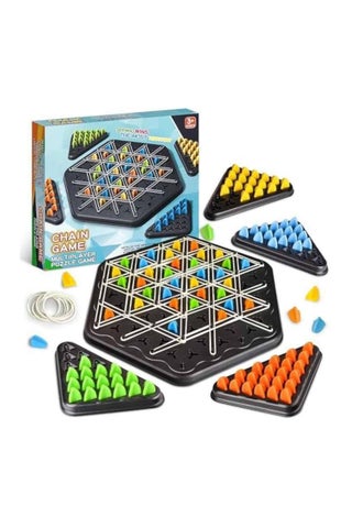 Triangle game with rubber bands, triangle chess game, triangle board games, triangle game, triangle game, triangle chess game for 2 to 4 people - pzsku/Z87BA3C5C3934D177829CZ/45/1754738589/e28b28ef-fb2f-48fc-a0fe-66064d762fc6