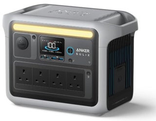 محطة الطاقة المحمولة SOLIX C1000، مولد الطاقة الشمسية 1800 واط، شحن كامل في 58 دقيقة مع وضع الشحن السريع للغاية، محطة طاقة LiFePO4 للتخييم في الهواء الطلق والاحتياطي المنزلي (لوحة شمسية اختيارية)